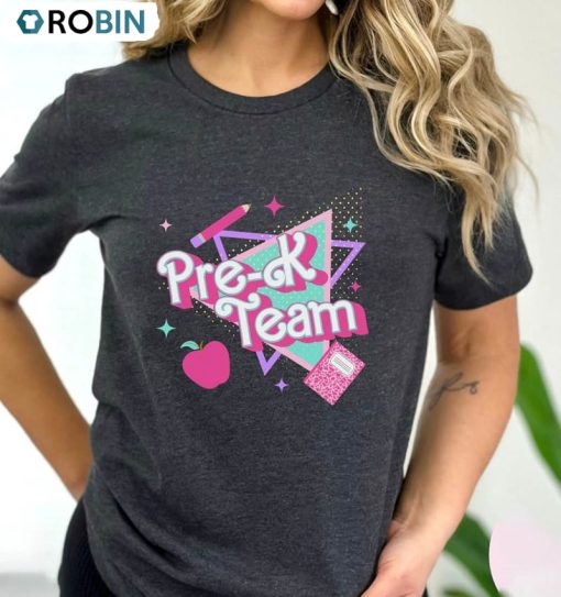 Pre K Team Shirt, Colorful Teacher Unisex T-shirt