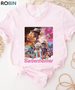 Retro Barbenheimer Shirt, Barb Oppenheimer Movie Unisex Hoodie Long Sleeve