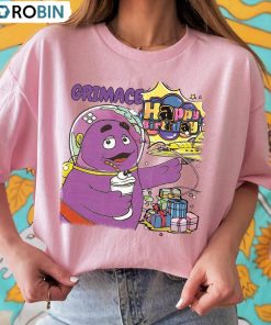 Retro Grimace Shake Shirt, Funny Tik Tok Tee Tops