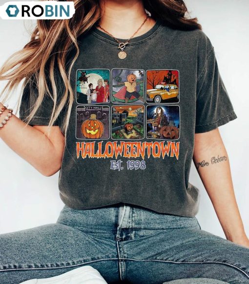 Retro Halloweentown Est 1998 Shirt, Comfort Halloweentown University Funny Unisex Hoodie