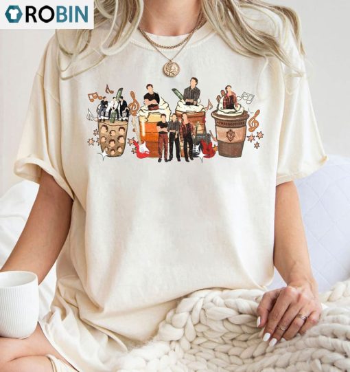 Retro Jonas Brothers Coffee Shirt, Nick Joe Kevin Jonas Unisex Hoodie Crewneck