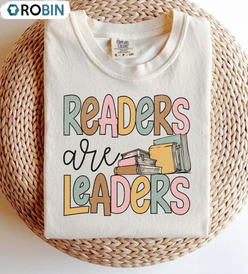Retro Teacher Life Shirt, Reader Are Leader Unisex Hoodie Sweater