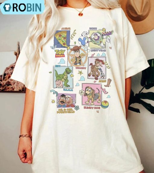 Retro Toy Story Friends Shirt, Comfort Disney Group Long Sleeve Short Sleeve