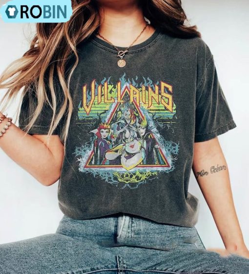 Retro Villains Characters Shirt, Disney Maleficent Ursula Evil Queen T-shirt, Hoodie, Sweatshirt