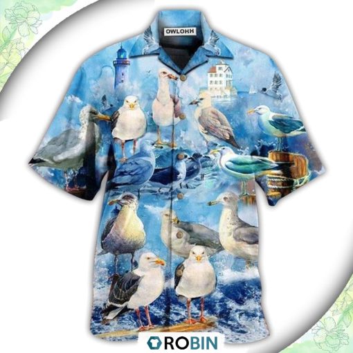 Seagull Bird Stop It Now Hawaiian Shirt, Shirt For Summer