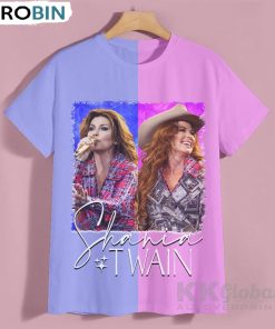 Shania Twain Music Shirt, Retro Queen Of Me Tour 2023 Crewneck Unisex T-shirt