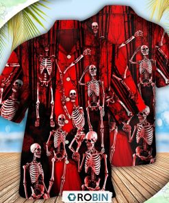 Skull Action Figure Hawaiian Shirt, Shirt For Summer