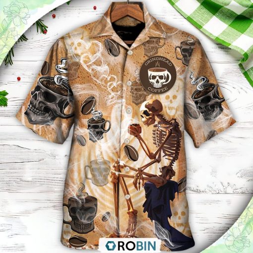 Skull Coffee Amazing Style For Pigue Hawaiian Shirt, Shirt For Summer