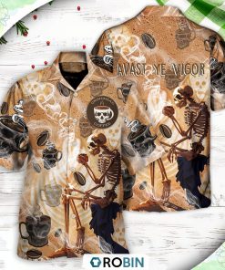 Skull Coffee Amazing Style For Pigue Hawaiian Shirt, Shirt For Summer Skull Coffee Amazing Style For Pigue Hawaiian Shirt, Shirt For Summer