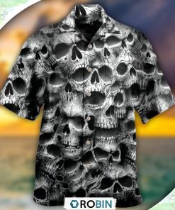 Skull No Fear No Pain Hawaiian Shirt, Shirt For Summer