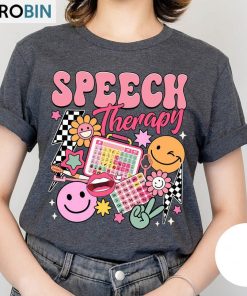 Speech Therapy Retro Shirt, Slp Funny Sweatshirt Unisex Hoodie Speech Therapy Retro Shirt, Slp Funny Sweatshirt Unisex Hoodie