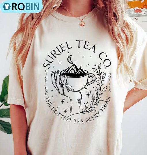 Suriel Tea Co Comfort Shirt, Sarah J Maas Short Sleeve Crewneck