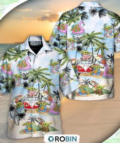 SW Cartoon Baby Yoda So Cool Hawaiian Shirt Owl Ohh, Shirt For Summer