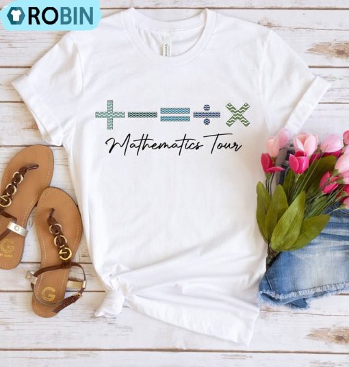 The Mathematics Tour Shirt, Ed Sheeran Concert Unisex T-shirt Long Sleeve