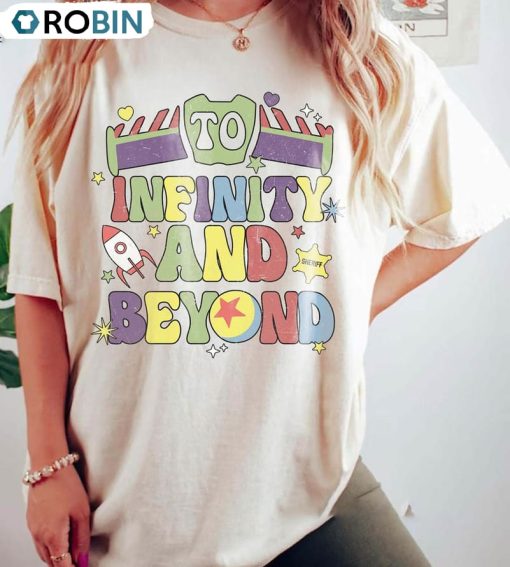 To Infinity And Beyond Funny Shirt, Disney Buzz Lightyear Short Sleeve Unisex T-shirt