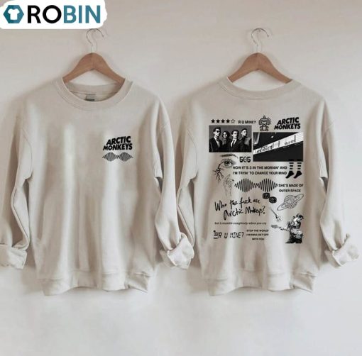 Trending Arctic Monkeys Tour Shirt, Am Tracklist Unisex T-shirt Crewneck