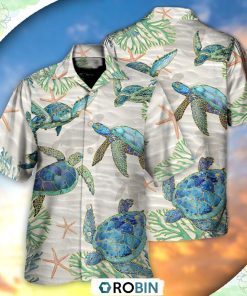 Turtle Peaceful Relaxing Calm Of The Beach And Ship With Sails Hawaiian Shirt, Shirt For Summer Turtle Peaceful Relaxing Calm Of The Beach And Ship With Sails Hawaiian Shirt, Shirt For Summer