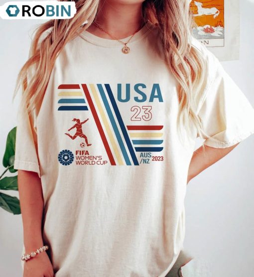 Us Women’s World Cup Supporter Shirt, World Cup Crew Tee Tops Crewneck