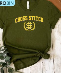 Varsity Cross Stitch Shirt, Trendy T-shirt, Hoodie, Sweatshirt