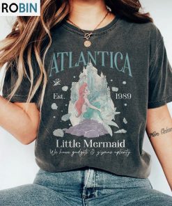 Vintage 90s Disney Little Mermaid Shirt, Atlantica Little Mermaid Crewneck Unisex Hoodie