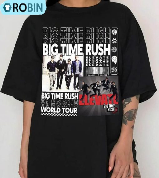 Vintage Big Time Rush Shirt, Album Elevate Unisex T-shirt Long Sleeve