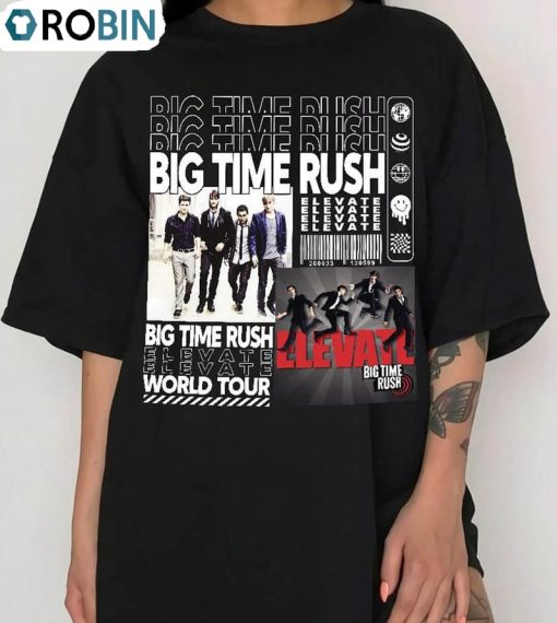 Vintage Big Time Rush Shirt, Album Elevate Unisex T-shirt Long Sleeve