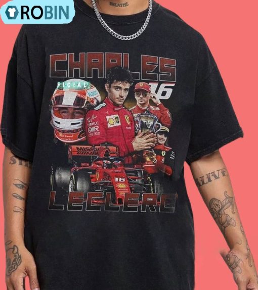 Vintage Charles Leclerc Scuderia Tee Tops Sweater