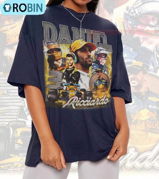 Vintage Daniel Ricciardo Shirt, Formula One Racing Short Sleeve Unisex T-shirt