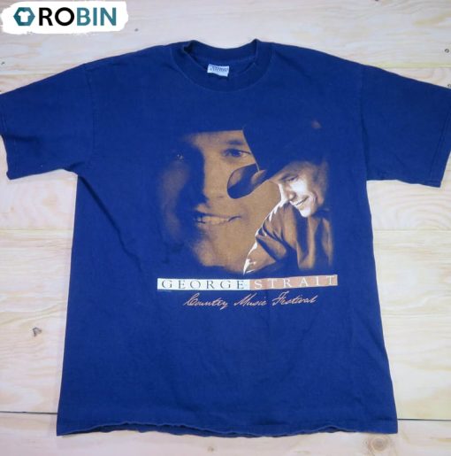Vintage George Strait Shirt, Country Rock Band Concert Crewneck Unisex Hoodie