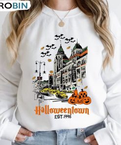 Vintage Halloween Town Est 1998 Shirt, Pumpkin Halloweentown Crewneck Sweatshirt