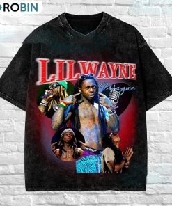 Vintage Lil Wayne Washed Shirt, Hip Hop Trendy Sweatshirt Short Sleeve