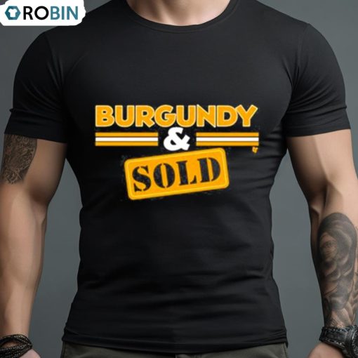 Washington Football Burgundy And Sold Shirt