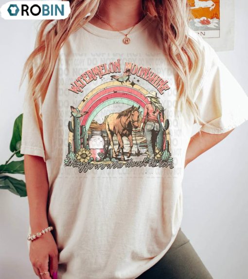 Watermelon Moonshine Country Music Shirt, Country Western Sweatshirt