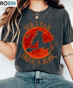 Yes I Can Drive A Stick Cute Shirt, Funny Halloween Sweater Short Sleeve