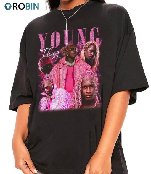 Young Thug Cool Pink Hair Shirt, Rapper Trendy Sweatshirt Crewneck