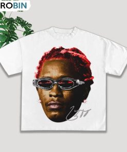 Young Thug Rapper Shirt, Kanye Thugger Slime Season Crewneck Short Sleeve