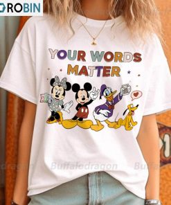 Your Words Matter Disney Shirt, Aac Sped Teacher Inclusion Hoodie