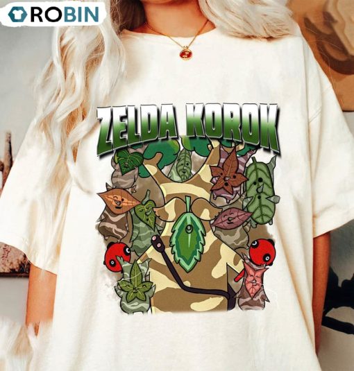 Zelda Korok Shirt, Flora Of Hyrule Unisex Hoodie Long Sleeve