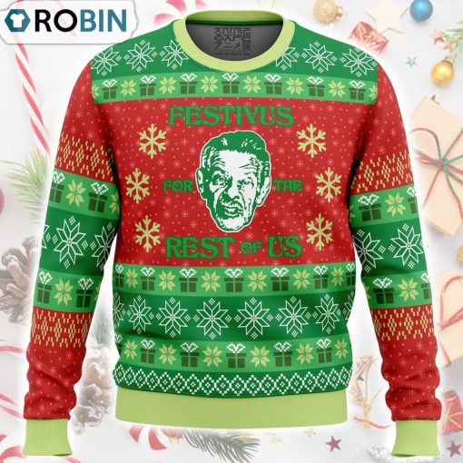 A Festivus for the Rest of Us Seinfeld Ugly Christmas Sweater