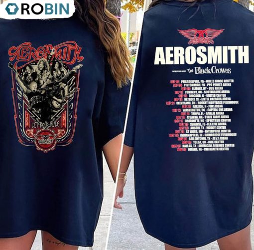 Aerosmith Farewell Tour 2023 Shirt, Rock Music Long Sleeve Unisex Hoodie
