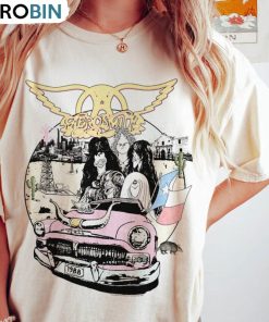 Aerosmith Music Shirt, Vintage Rock Band Concert Sweater Long Sleeve