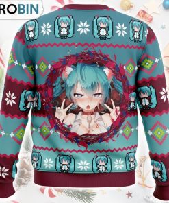 Ahegao Hatsune Miku Ugly Christmas Sweater Ahegao Hatsune Miku Ugly Christmas Sweater