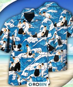Aikido Make Me Strong Casual Button-Down Shirt Aikido Make Me Strong Casual Button-Down Shirt