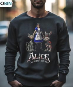 Alice Madness Returns Alice Liddell Cheshire Cat White Rabbit Shirt