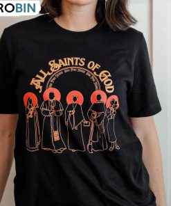All Saints Shirt, Catholic Halloween Short Sleeve Unisex Hoodie All Saints Shirt, Catholic Halloween Short Sleeve Unisex Hoodie