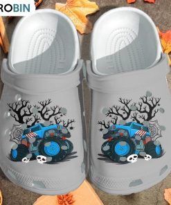 America Blue Truck Halloween Crocs Shoes