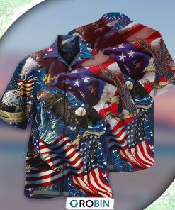 America Eagle Victory Love Casual Button-Down Shirt America Eagle Victory Love Casual Button-Down Shirt