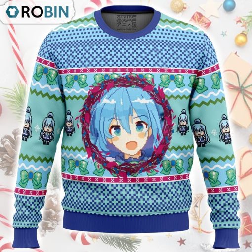 Aqua KonoSuba Ugly Christmas Sweater