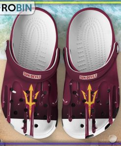 Arizona State Sun Devils 3D Melting Paint Printed Crocs Shoes