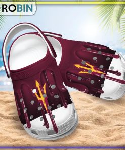 Arizona State Sun Devils 3D Melting Paint Printed Crocs Shoes